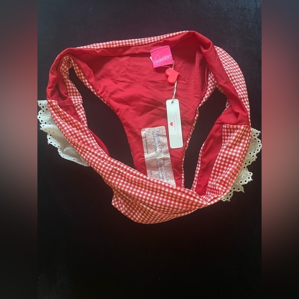 Lolli Bikini Bottom Red Gingham Bikini New with Tags! - Picture 6 of 14